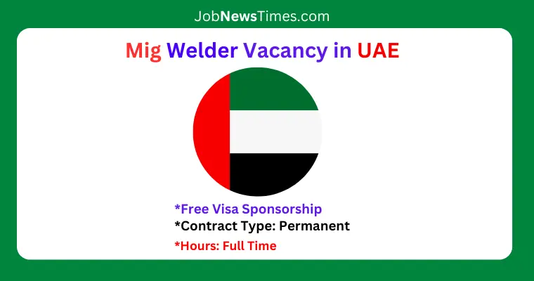 Mig Welder vacancy in UAE and salary Company name