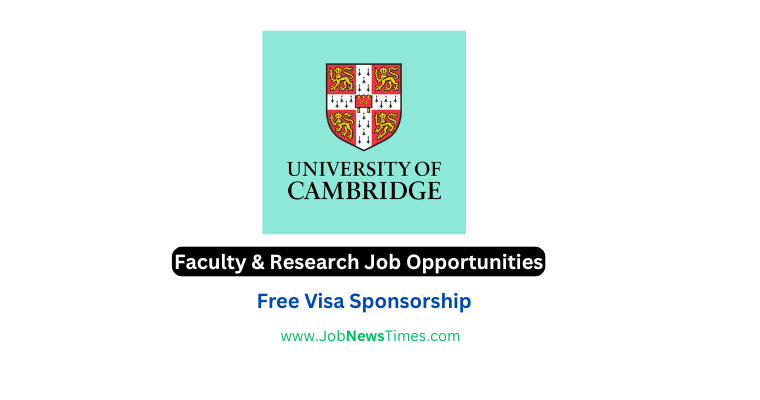 Assistant Professor Jobs at University of Cambridge UK