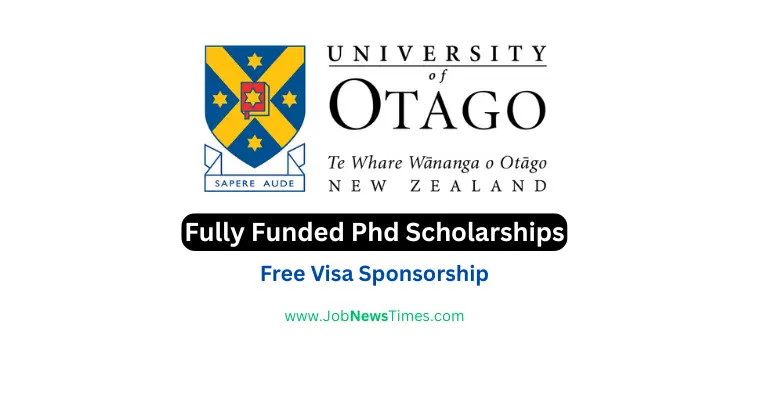 Fully Funded Phd Degree at University of Otago New Zealand