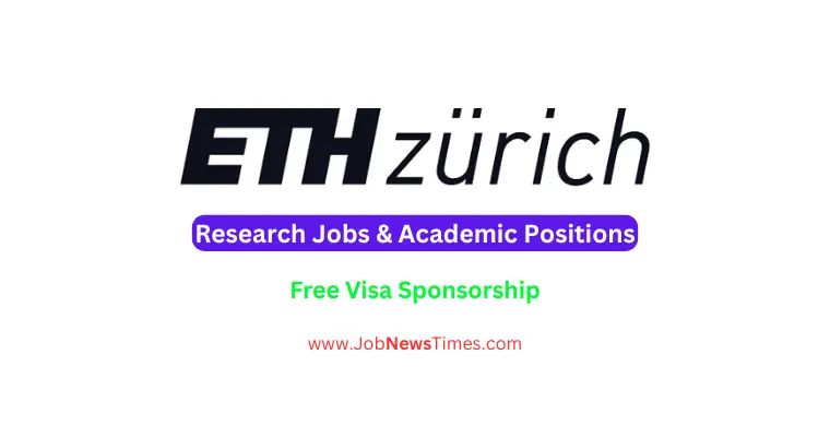 Research Jobs at ETH Zurich Switzerland