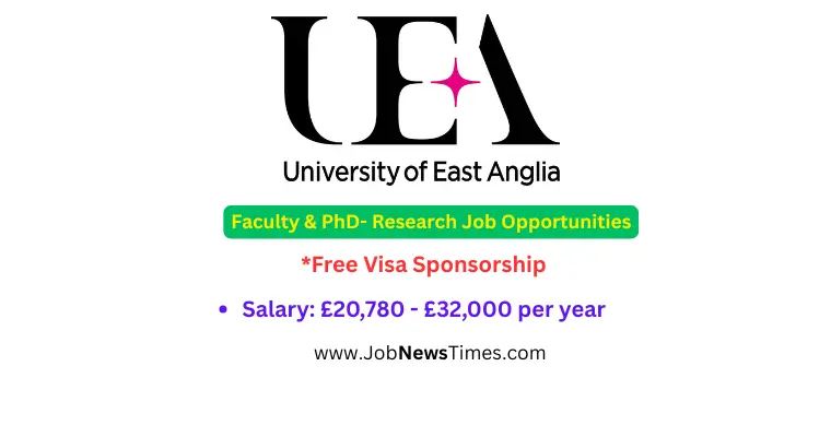 15 University of East Anglia Fully Funded PhD Positions UK 2025: Apply Now
